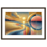 Sundown Serenity Scene In Art Deco thumbnail