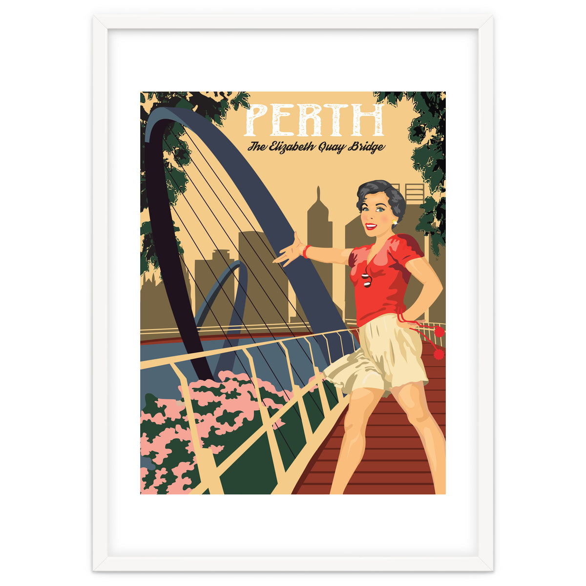 Perth, The Elizabeth Quay Bridge, Australia