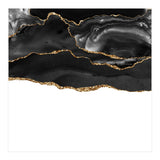 Black & Gold Agate Texture 05  (Print Only) thumbnail