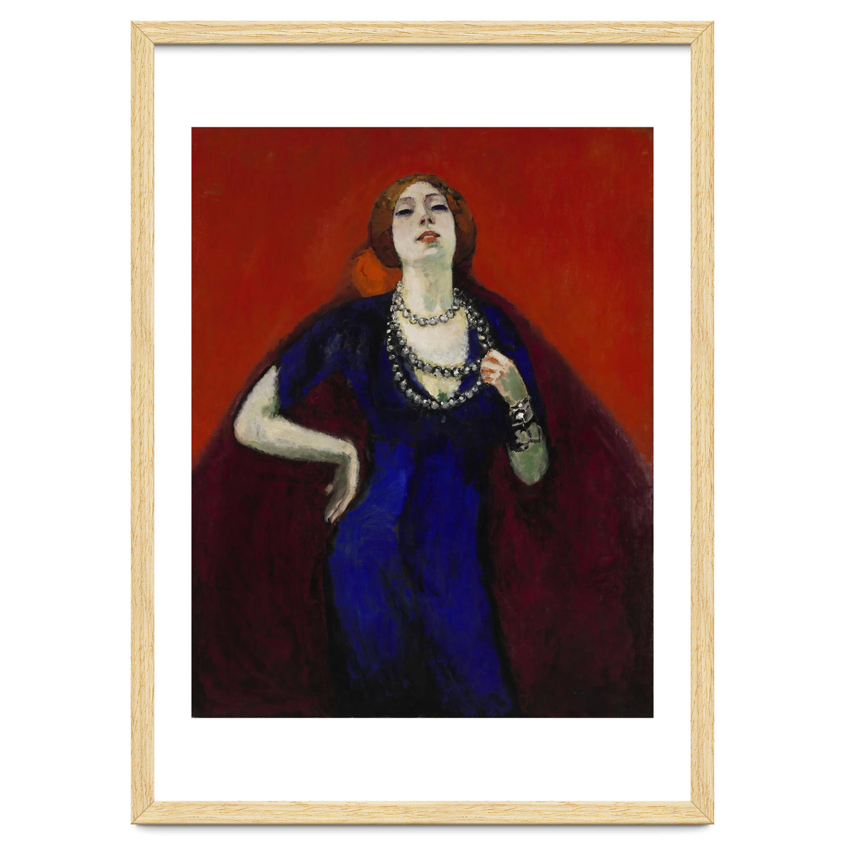 The Blue Dress. Date: 1911. Dimensions: 146.2 cm x 114.4 cm, 161.0 cm x 129.4 cm.