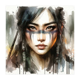 Ethereal Asian Warrior Gaze (Print Only) thumbnail