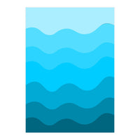 Blue gradient design  (Print Only)