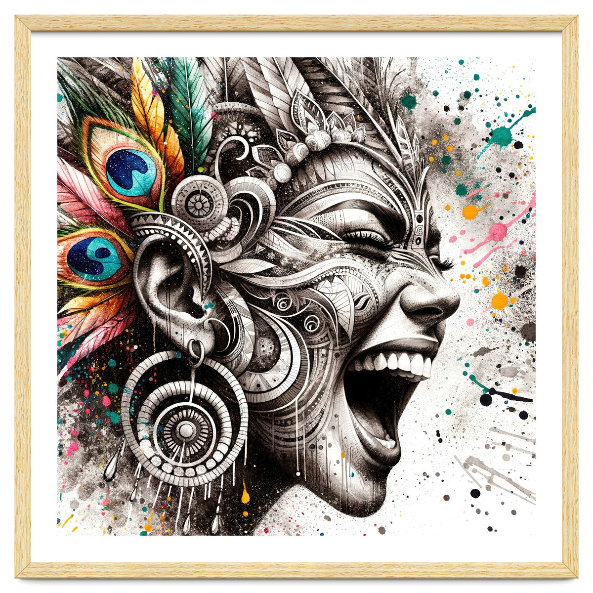 Carnival Scream Portrait