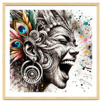 Carnival Scream Portrait