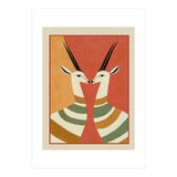 Two Gazelles In Stillness (Print Only) thumbnail