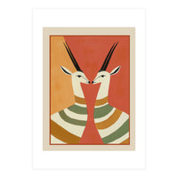 Two Gazelles In Stillness (Print Only)