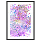 Pink Banana Leaves | Tropical Botanical Jungle | Ultraviolet Purple Nature Plants | Eclectic Forest thumbnail