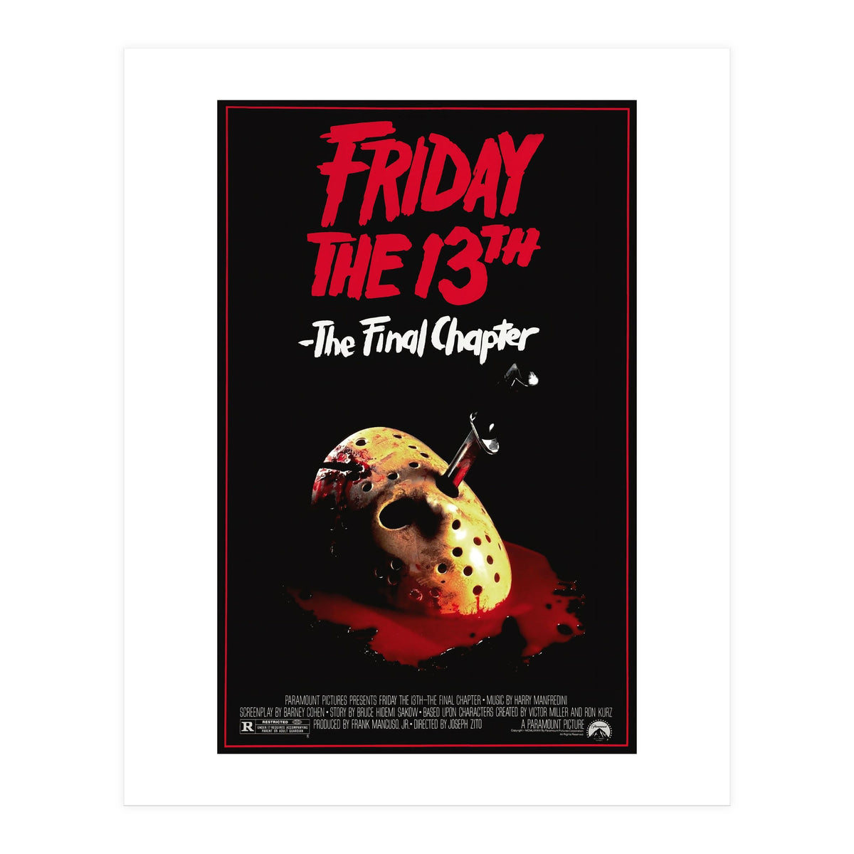 FRIDAY THE 13TH. THE FINAL CHAPTER (1984). (Print Only)