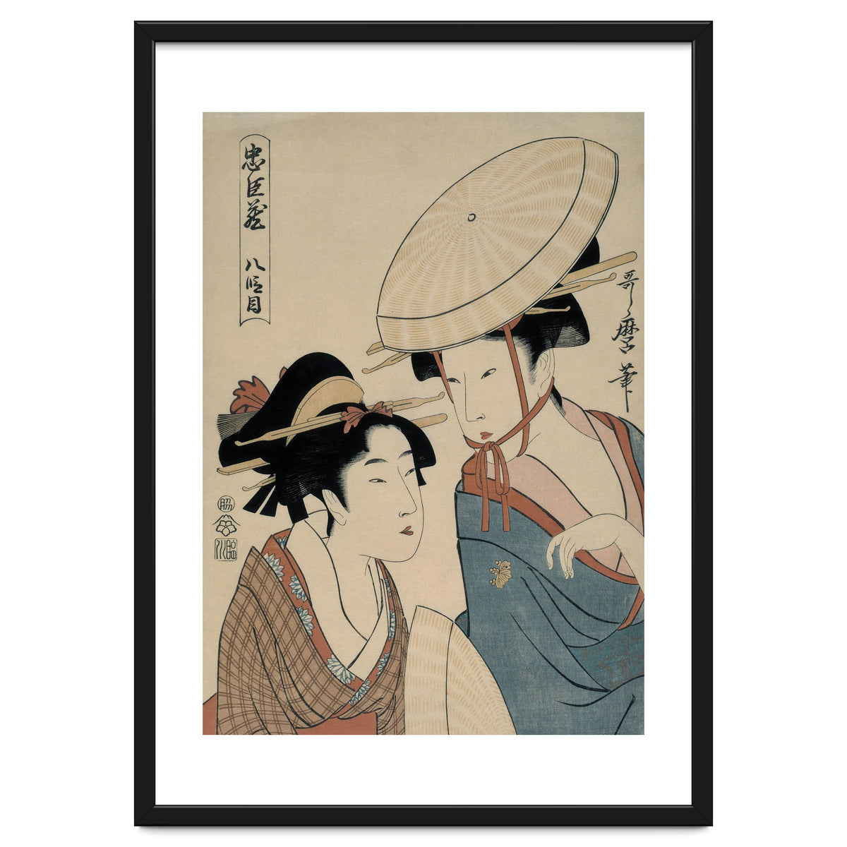 Kitagawa Utamaro (Copy); Takamizawa / 'Hachi-damme (Act VIII)', 1798-1799; 20th century.