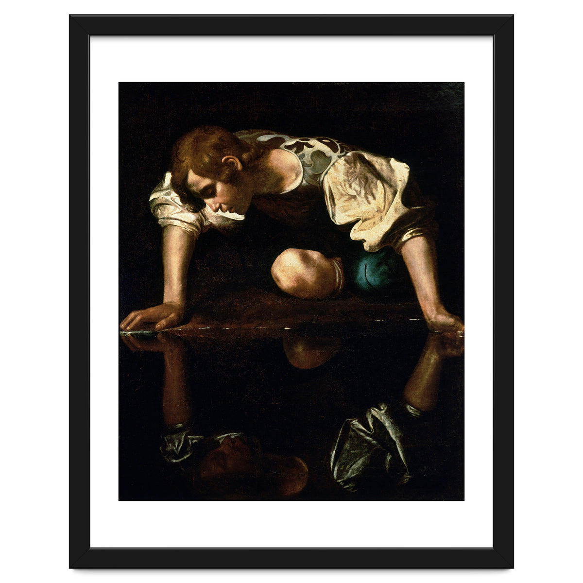 Caravaggio – Narcissus (ca. 1600) | Dramatic Baroque Masterpiece