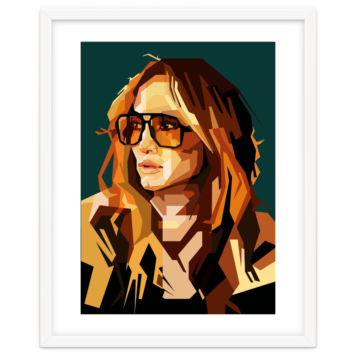 Jennifer Lopez Celebrity Art Retro Style Illustration