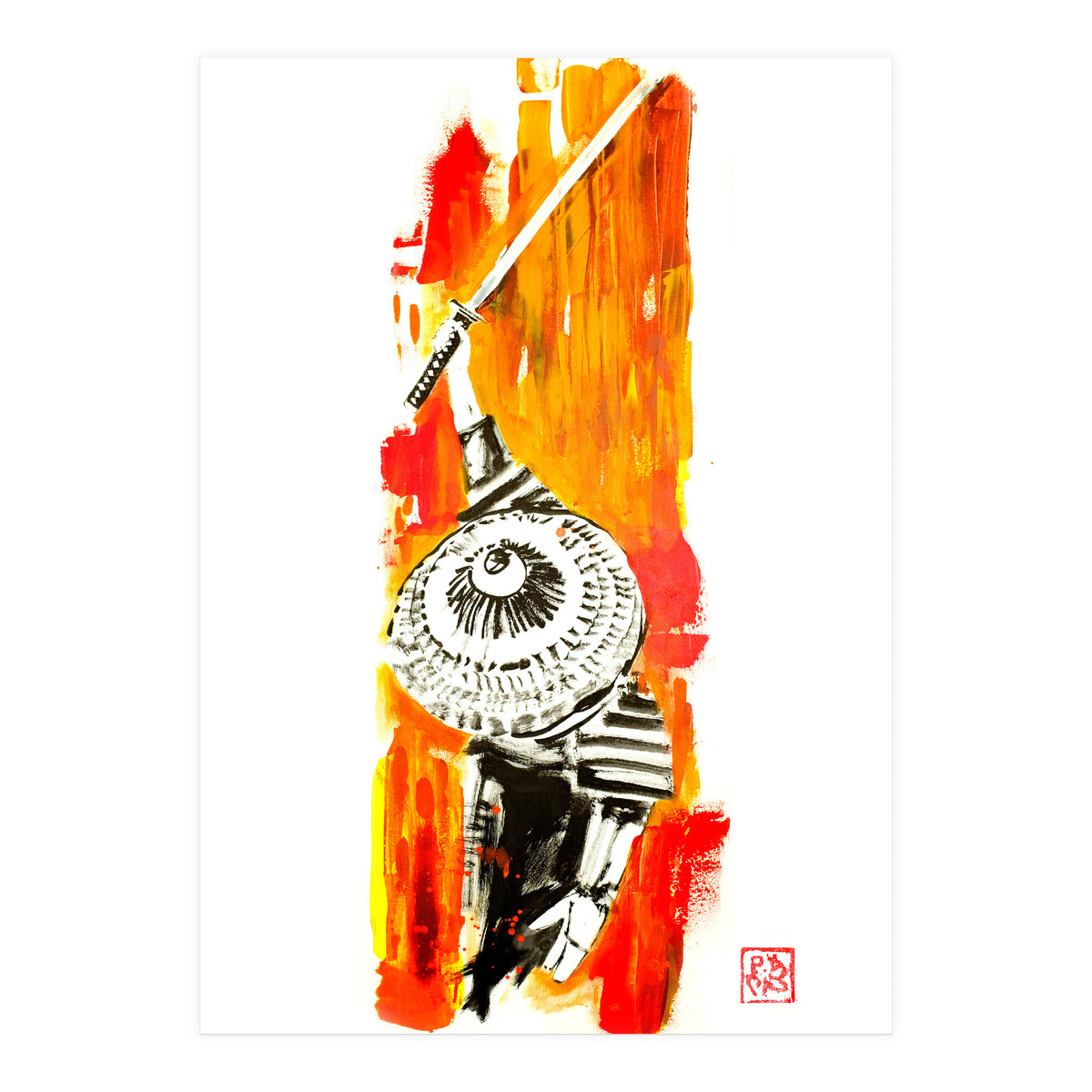 Samurai From Above (Print Only)