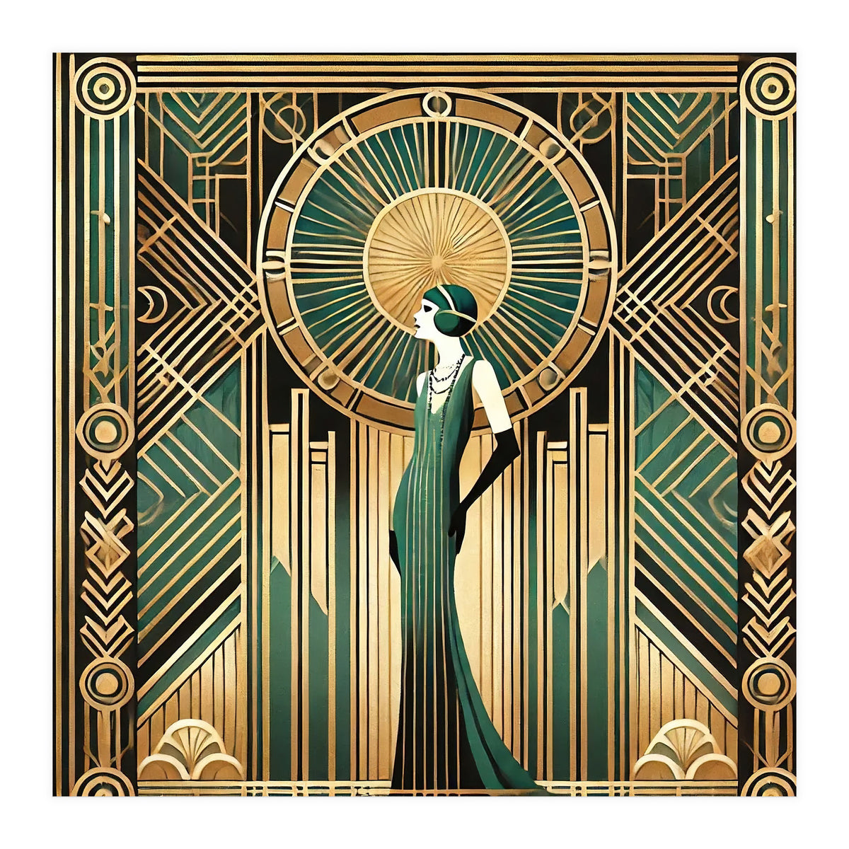 Opulent Elegance A Tribute To Art Deco (Print Only)