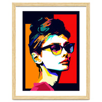 Audrey Hepburn Hollywood Star Pop Art WPAP