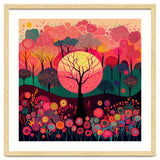 Folk Sunset Forest In Bloom thumbnail