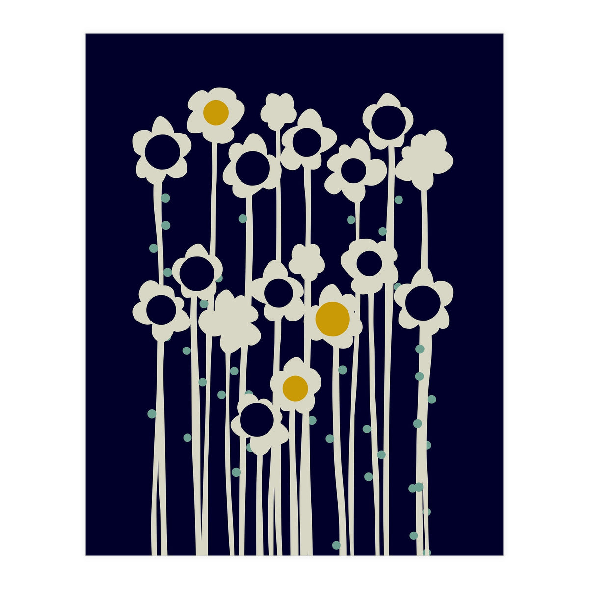 expectant iteration winter sun flowers (Print Only)