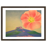 Georgia O’Keeffe – Hollyhock Pink with Pedernal (1937) | Vibrant Modernist Floral Landscape of New Mexico thumbnail