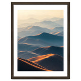 Misty Desert Mountain Range Art thumbnail