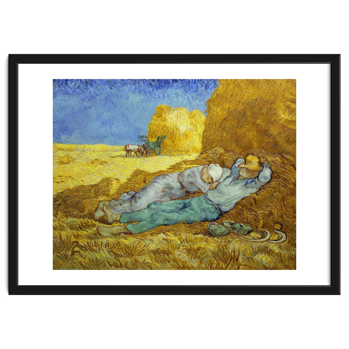 Vincent Van Gogh / 'The Siesta (after Millet)', 1889-1890, Oil on canvas, 73 x 91 cm.