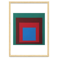 Josef Albers - HOMAGE TO THE SQUARE: Green, Red, Blue
