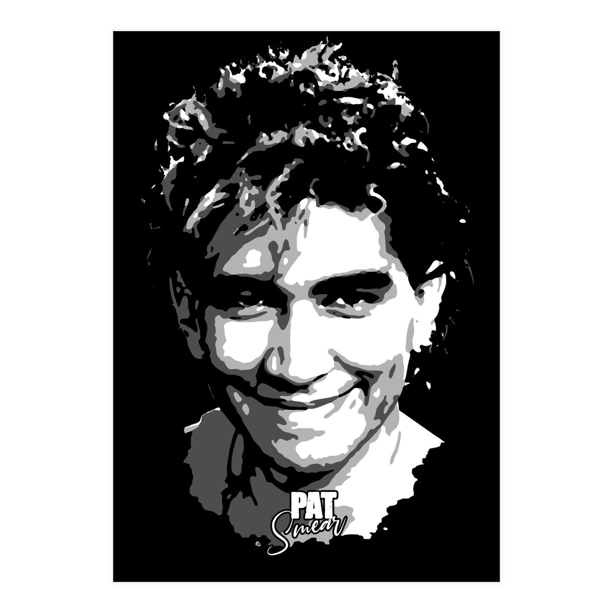 Pat Smear American Musician Legend in Grayscale (Print Only)