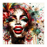 Brazilian Carnival Watercolor Portrait (Print Only) thumbnail