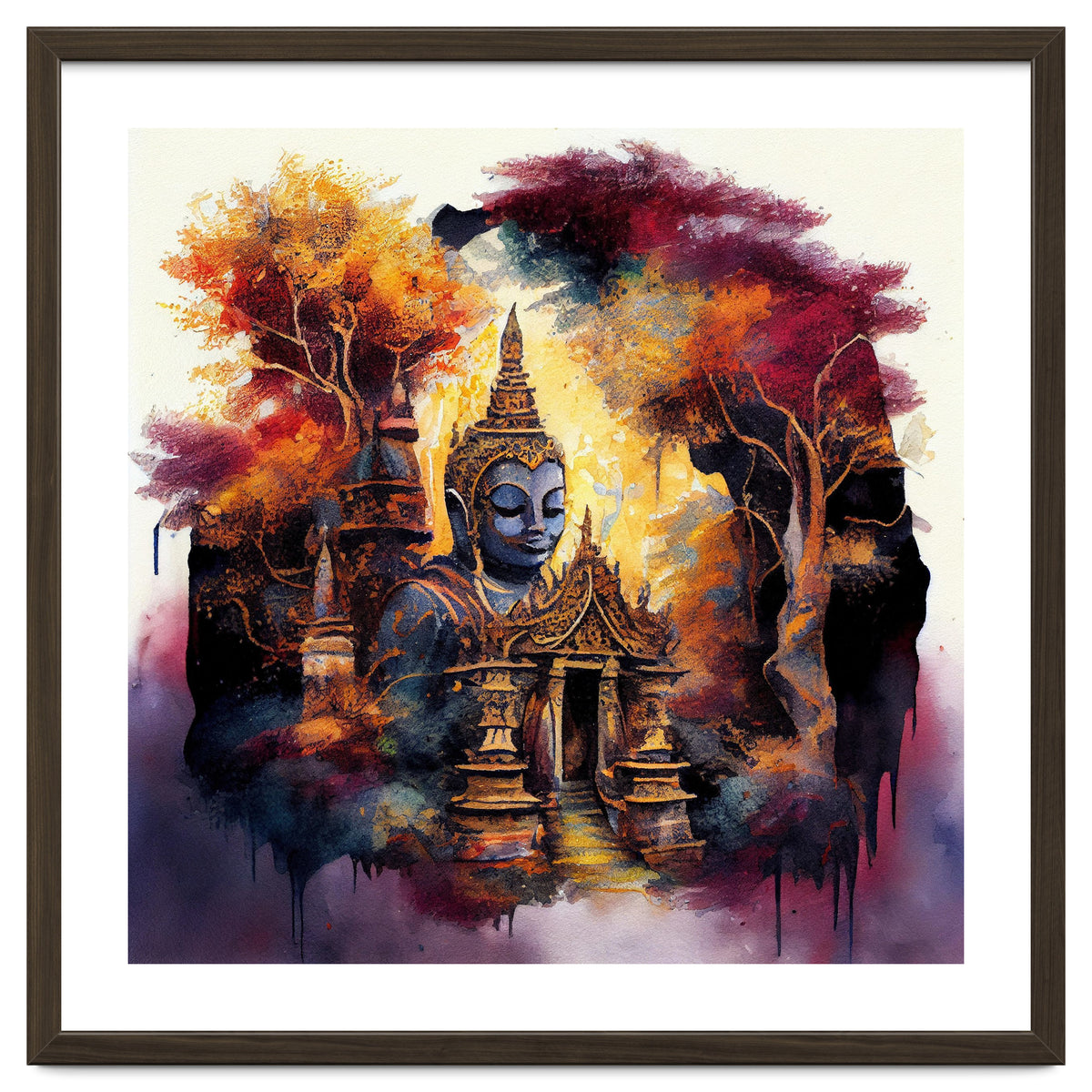 Autumn Forest Buddha Temple