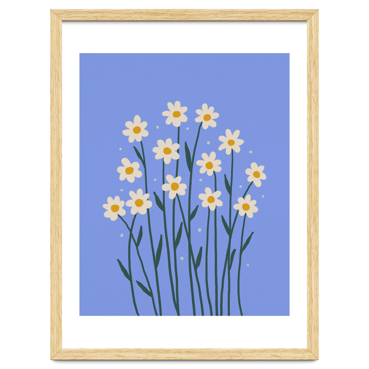 Simple Daisies - periwinkle