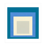 JOSEF ALBERS - HOMAGE TO THE SQUARE: BLUE WHITE GREY (Print Only) thumbnail