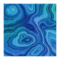 Blue Agate Texture 08 (Print Only)