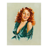 Portrait Of A Redhead Pinup Woman (Print Only) thumbnail