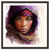 Watercolor Tuareg Woman #6