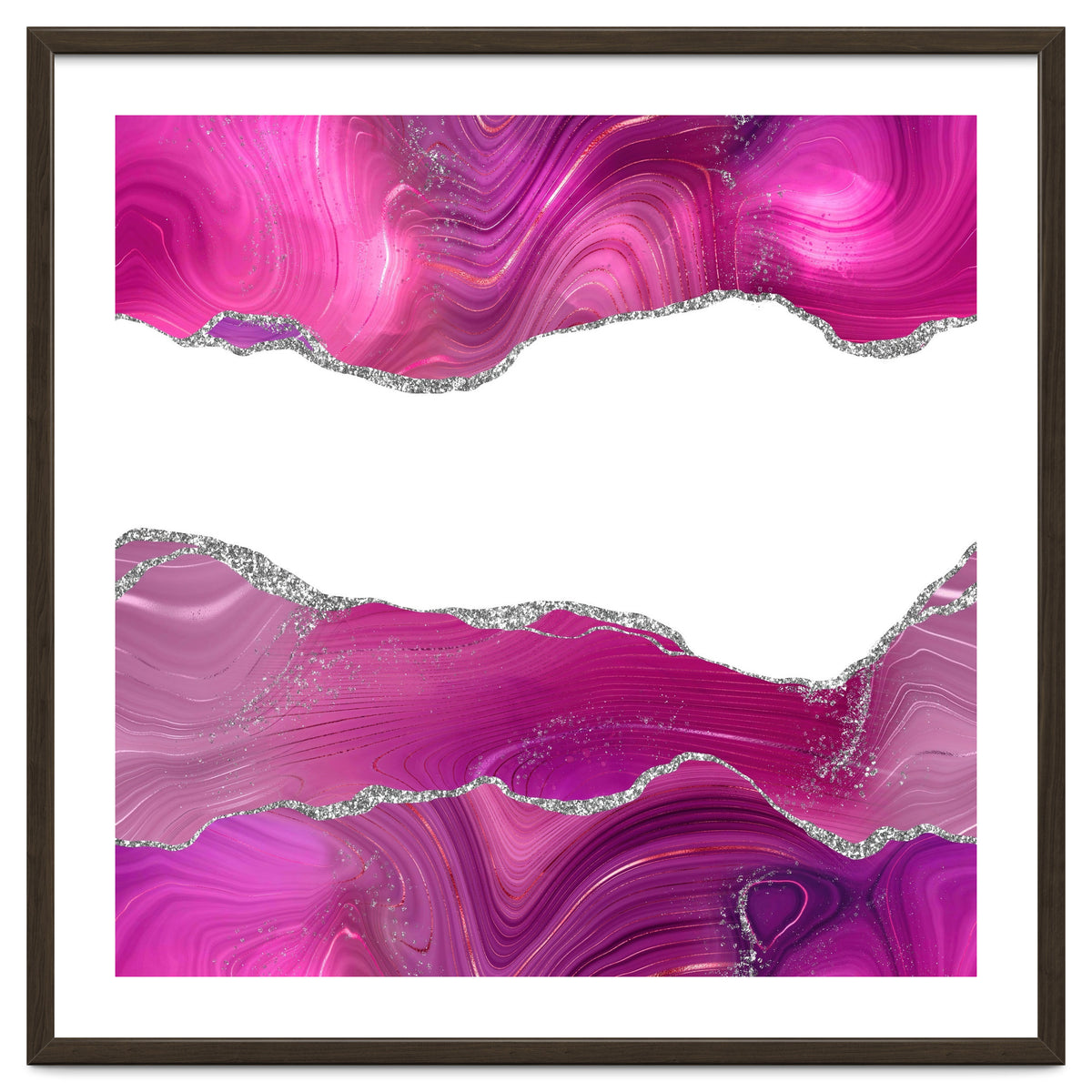 Magenta & Silver Agate Texture 08