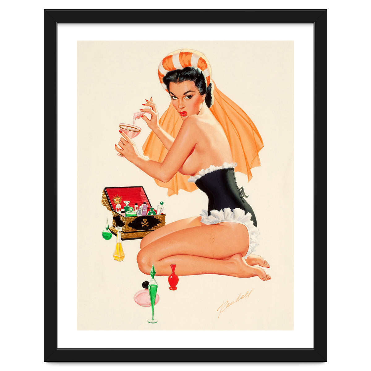 Young And Beautiful Witch Preparing A Love Portion