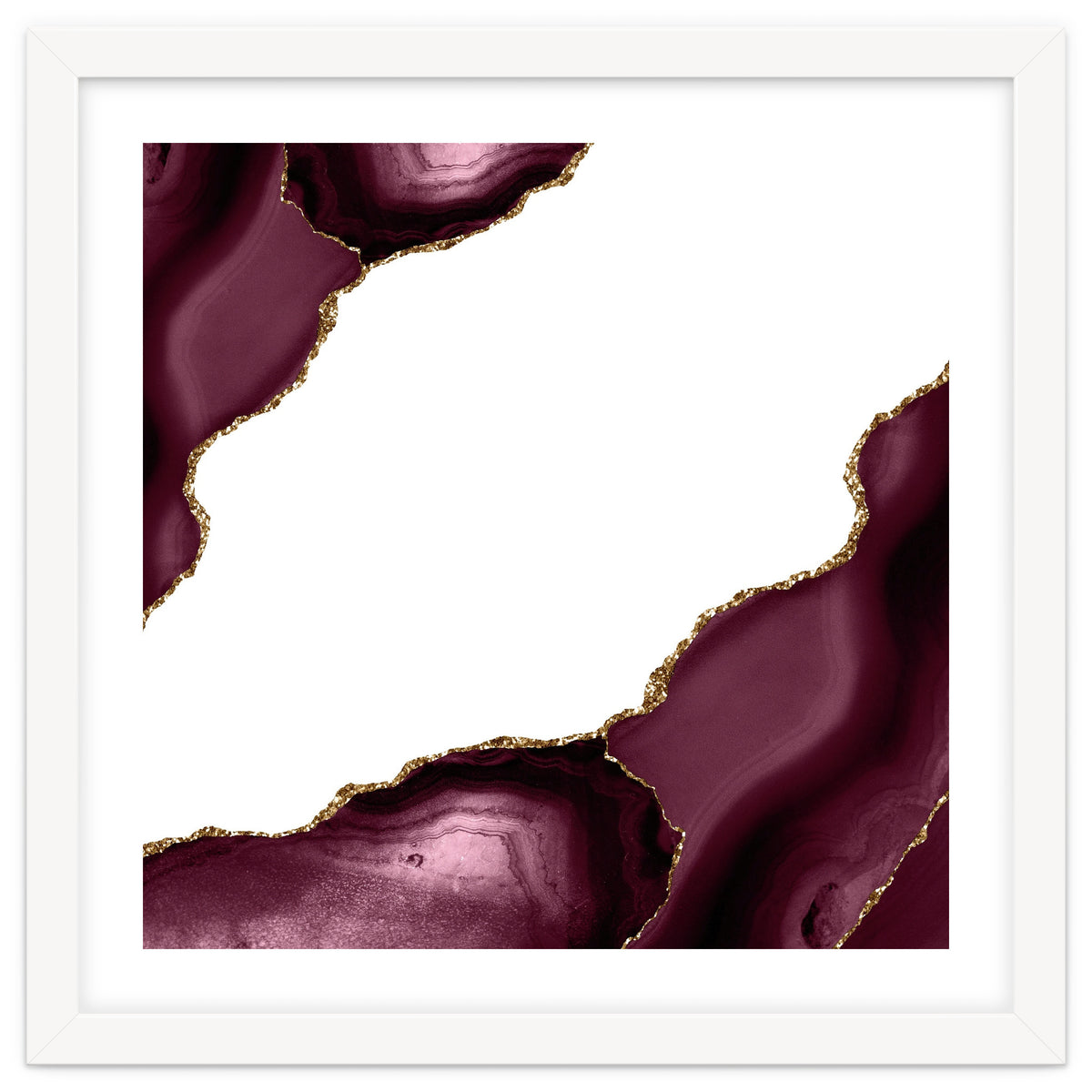 Burgundy & Gold Agate Texture 22
