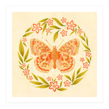Retro Floral Butterfly (Print Only) thumbnail
