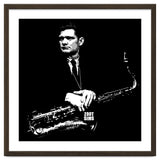 Zoot Sims American Jazz Saxophonist in Grayscale thumbnail