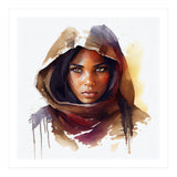 Watercolor Tuareg Woman #3 (Print Only) thumbnail