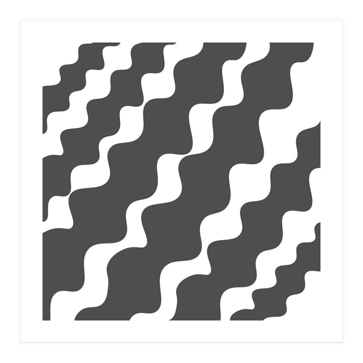 Grey Wavy Pattern (Print Only)