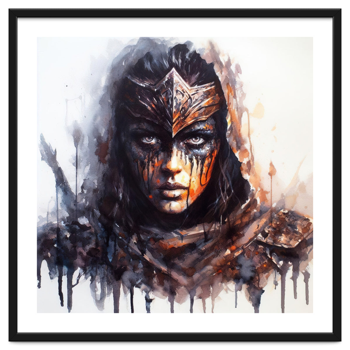 Armored Medieval Warrior Woman