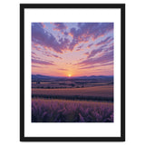 Serene Lavender Fields at Golden Hour Sunset thumbnail