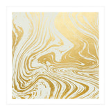 Gold Rush Minimal Illustration, Abstract Shine Luxe Glow Metallic Shimmer Golden Graphic Design (Print Only) thumbnail
