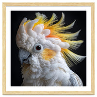 Beautiful Cockatoo Parrot Portrait Headshot