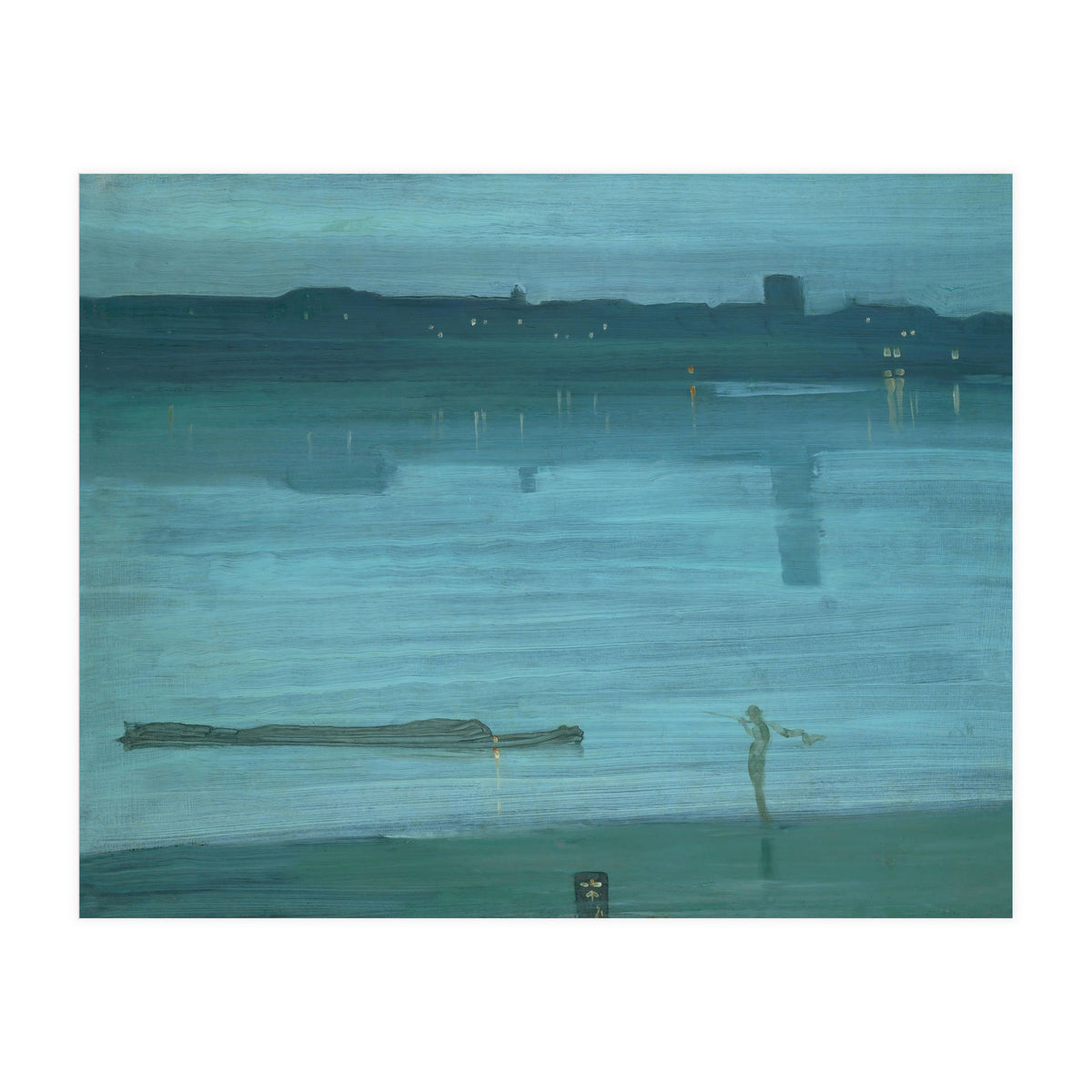 Nocturne, Blue and Silver: Chelsea, 1871 Canvas, 50,2 x 60,8 cm. (Print Only)