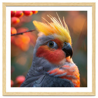 Close Up Portrait Of A Cockatiel Bird