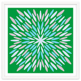 Petal Burst - green, blue, beige thumbnail