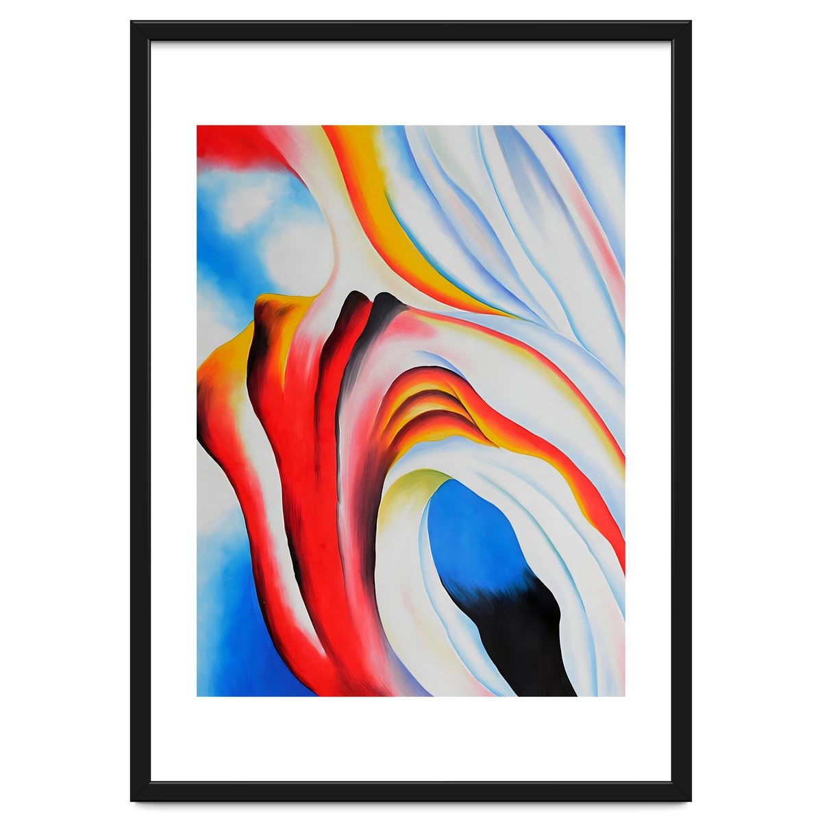 Georgia O’Keeffe – Music, Pink and Blue (1918) | Abstract Modernist Harmony of Color and Emotion
