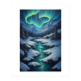 Ethereal Northern Lights: Arctic Winter Valley (Print Only) thumbnail