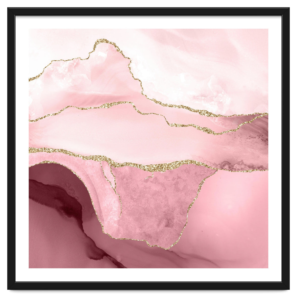 Blush & Gold Agate Texture 05