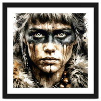 Fur Collar Warrior Portrait